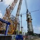 湘渝盐化项目晋华炉3.0气化炉吊装成功