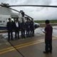       南方电网使用直升飞机进行救灾巡线