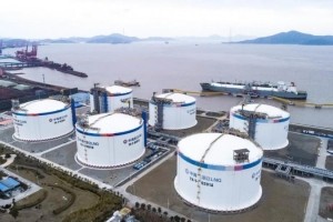 浙江LNG二期项目首座储罐顺利投用