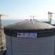 唐山LNG项目首个储罐气压升顶成功